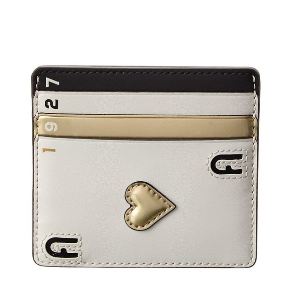 Furla Board Games Small Leather Card Case Cardhollder - Picture 1 of 15
